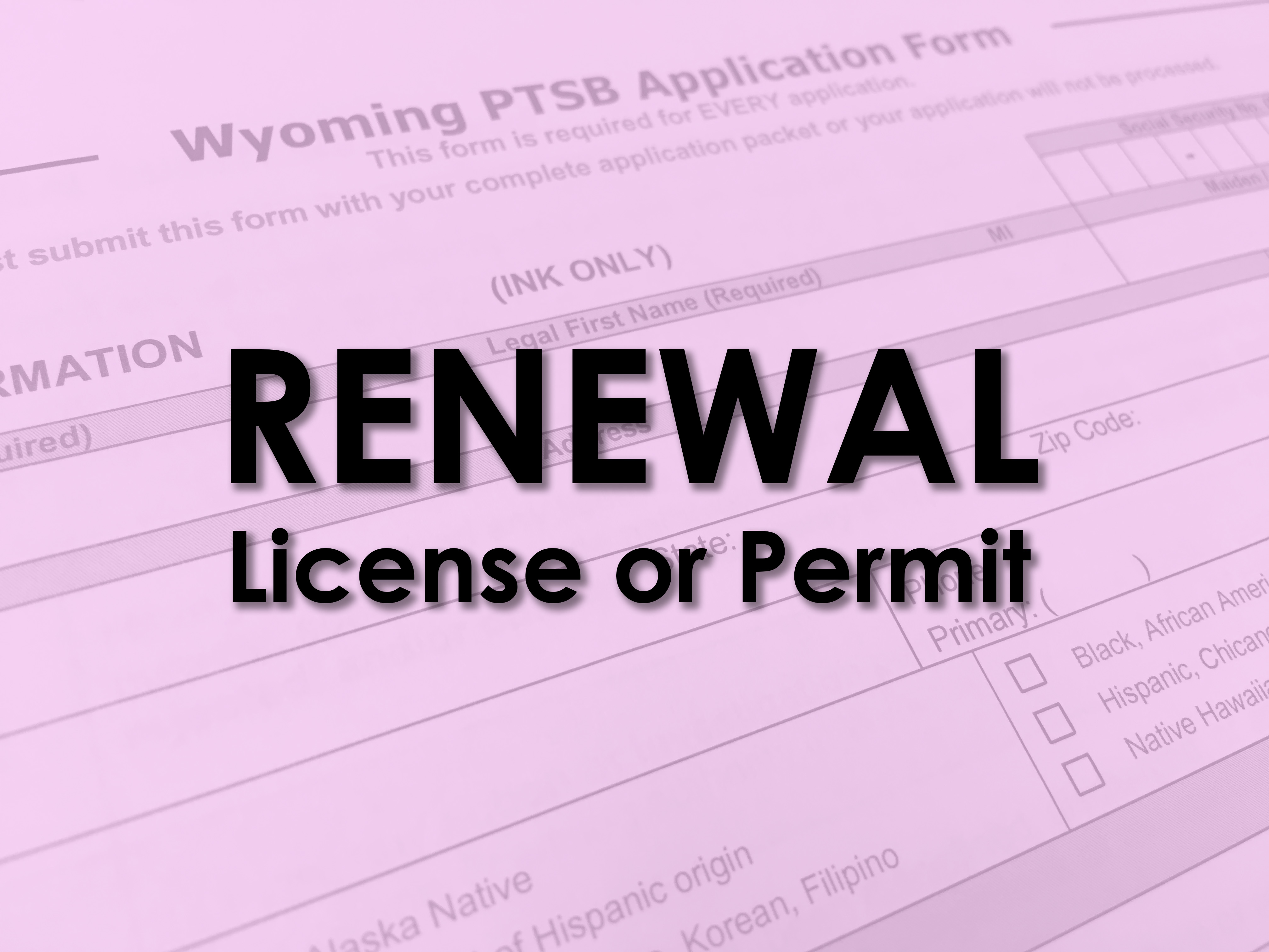 Renewals (Licenses or Permits) Wyoming Professional Teaching Standards Board